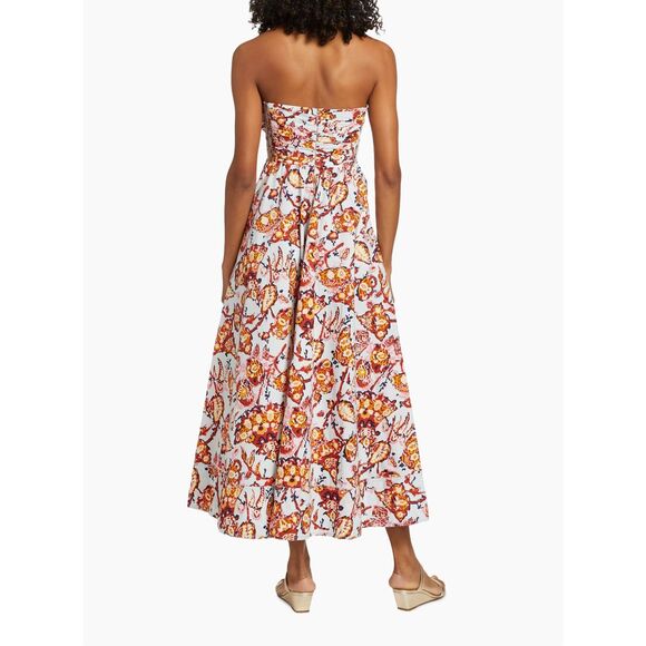 NWT A.L.C Tate Strapless A-line Maxi Dress Multicolor Size 0 $495 - Picture 4 of 14